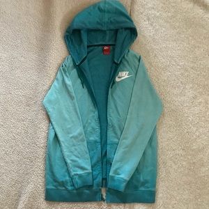 💪🏽Nike Blue Zip-up Hoodie (never worn!)